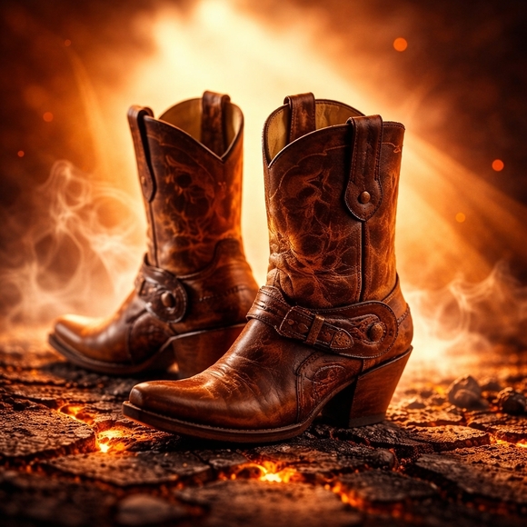 Corral Boots G1907 Ladies Golden Brown Tooled Leather Western Size 8 - Picture 5 of 16